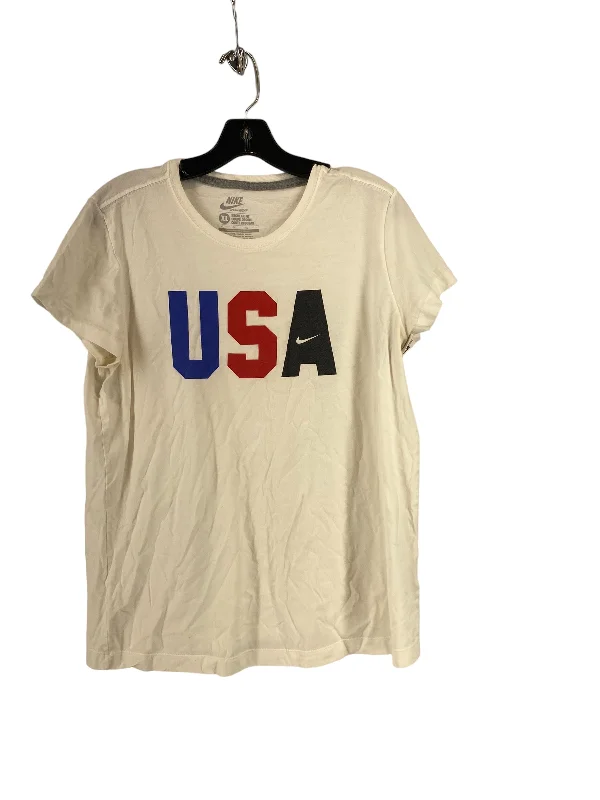 Advanced Customization Athletic Top Short Sleeve By Nike In White, Size: Xl