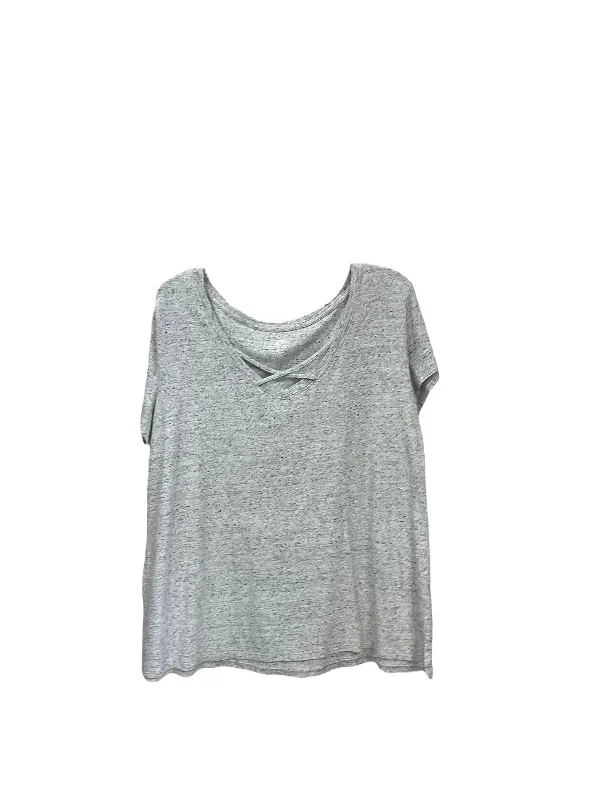 Daily Comfort Athletic Top Short Sleeve By Pro Player In Grey, Size: 3x