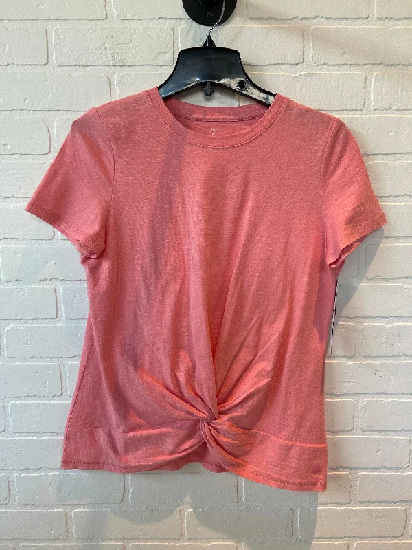 Sexy Fun Athletic Top Short Sleeve By Talbots In Pink, Size: M