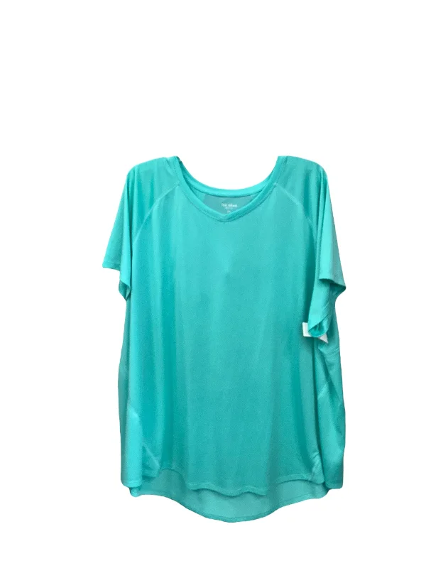 Smart Comfort Athletic Top Short Sleeve By Tek Gear In Mint, Size: 3x