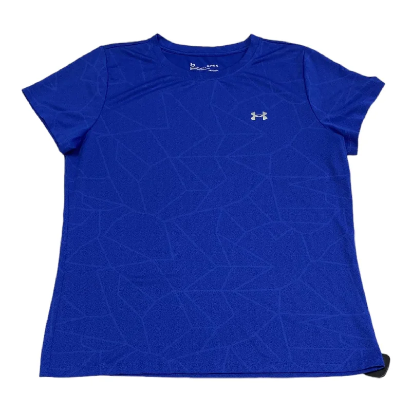 Fresh And Simple Athletic Top Short Sleeve By Under Armour In Blue, Size: Xl