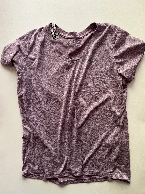 Street Cool Athletic Top Short Sleeve By Under Armour In Purple, Size: Xl