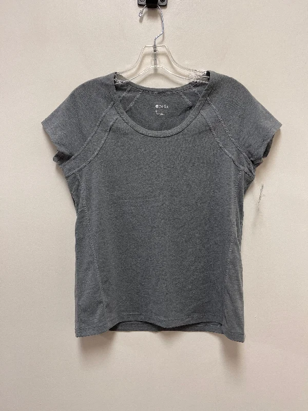 Chic Outfits Athletic Top Short Sleeve By Zella In Grey, Size: S