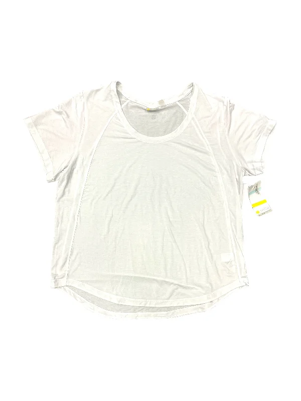 Design And Tailoring Athletic Top Short Sleeve By Zella In White, Size: 2x