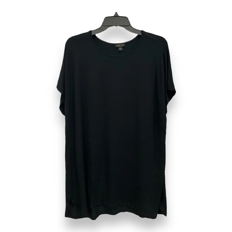 Noble And Elegant Black Top Short Sleeve J. Jill, Size 2x