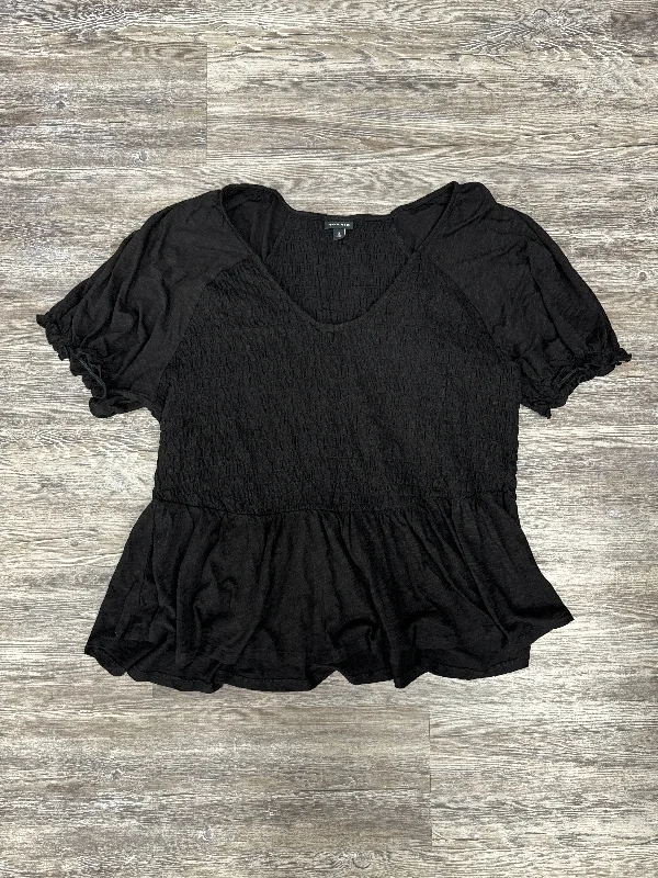Exquisite Design Black Top Short Sleeve Torrid, Size 3x