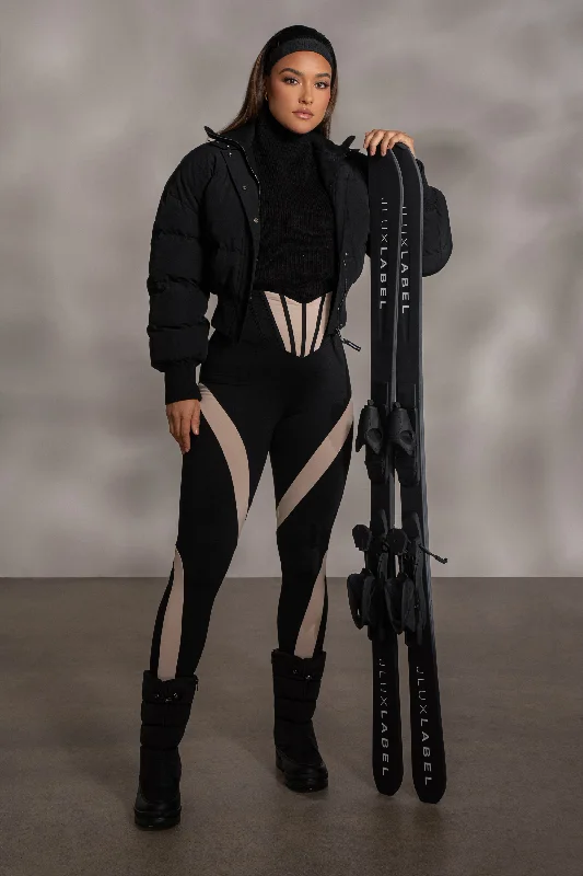 Age-reducing Style Black Valen High Waisted Leggings