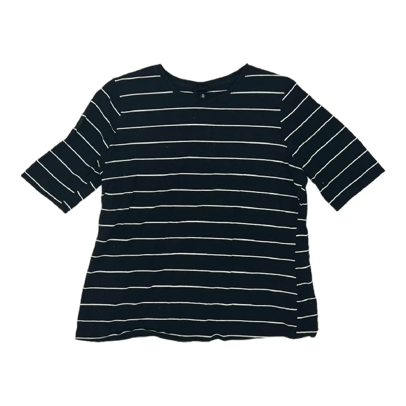 Modern Comfort BLACK & WHITE TOP SS by WHO WHAT WEAR Size:XL