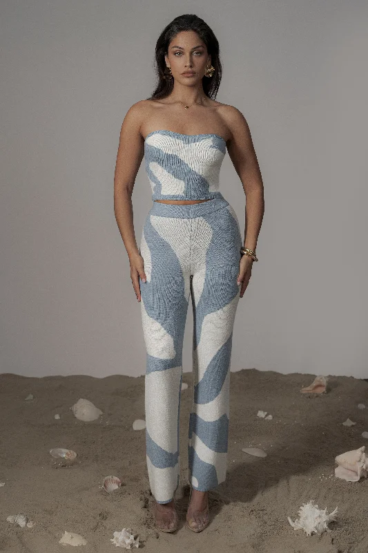 Relaxed Jackets Blue Abstract Tiarra Pants