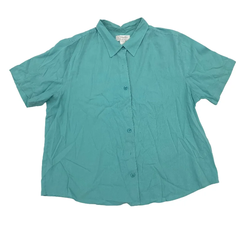 Fashionable Items BLUE & BROWN TOP SS by CJ BANKS Size:1X