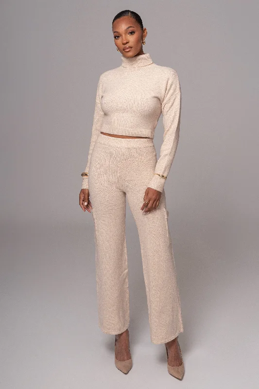 Modern City Buttercream Chelsey Knit Pant Set