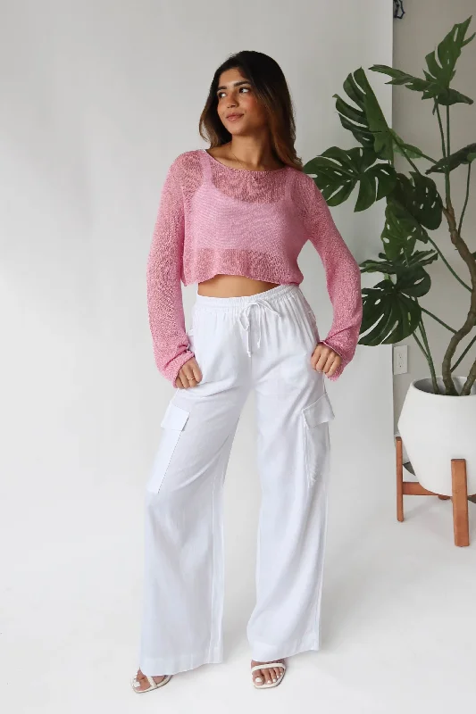 Casual Ease Catalina Pants in White