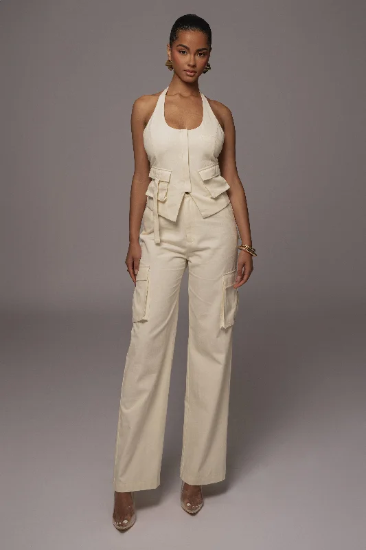 Sweet Girl Cream Aeris Pant Set