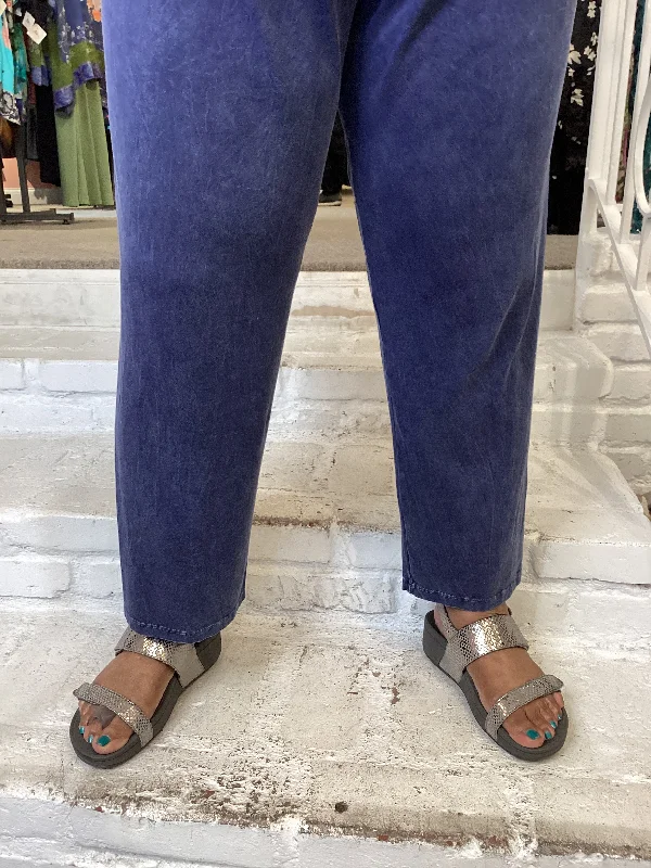Fashion Pioneer CROP LEGGING - DENIM