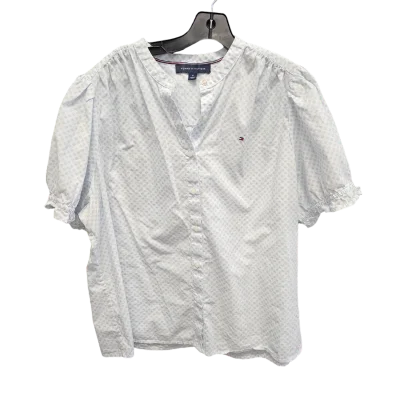 Soft Comfort Wear Floral Print Top Short Sleeve Tommy Hilfiger, Size 1x