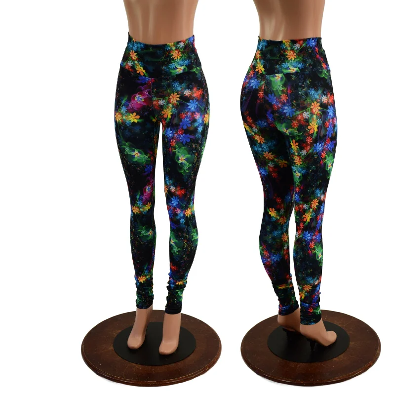 Goddess Style Gothic Garden High Waist Leggings READY to SHIP
