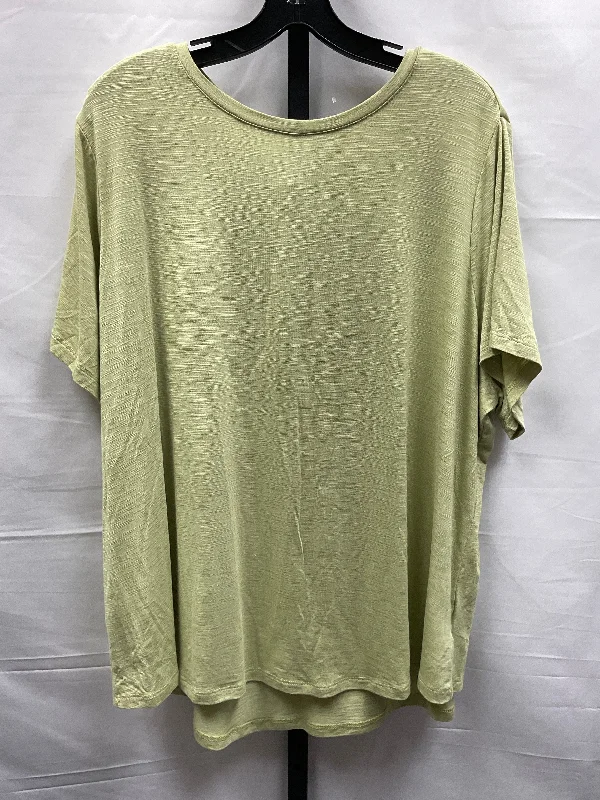 High Street Style Green Top Short Sleeve Basic Old Navy, Size 2x