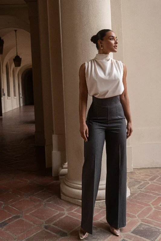 Design Trend Grey Novena Woven Pants