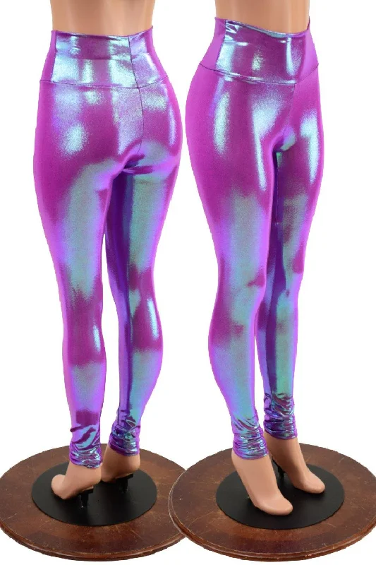 Classic High Waist Leggings in Plumeria