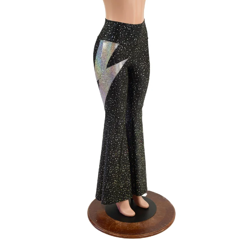 Chic Outfits High Waist Solar Flares with Bolts