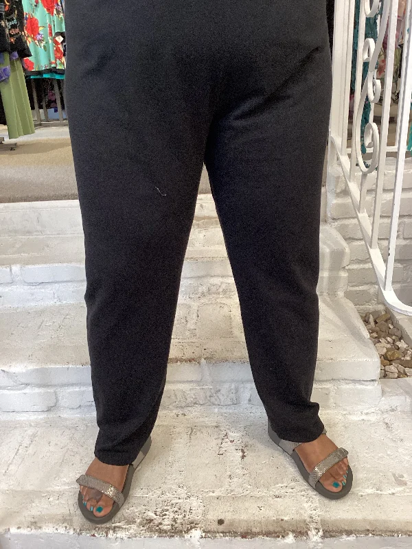 Simple Style LONG LEGGING - JET BLACK
