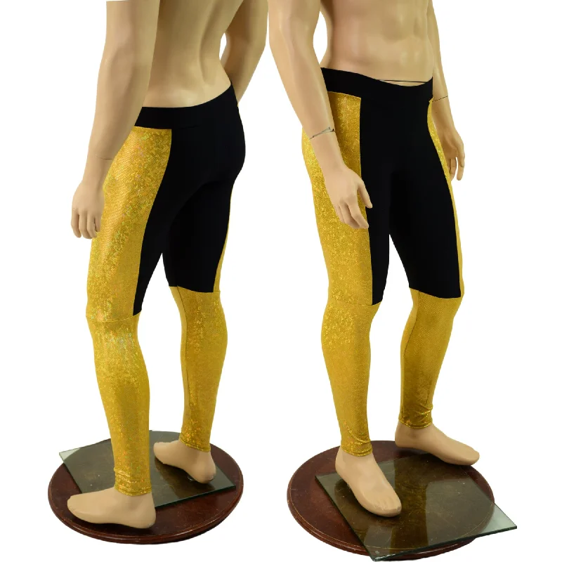 Hooded design Mens Midrise Luchador Leggings