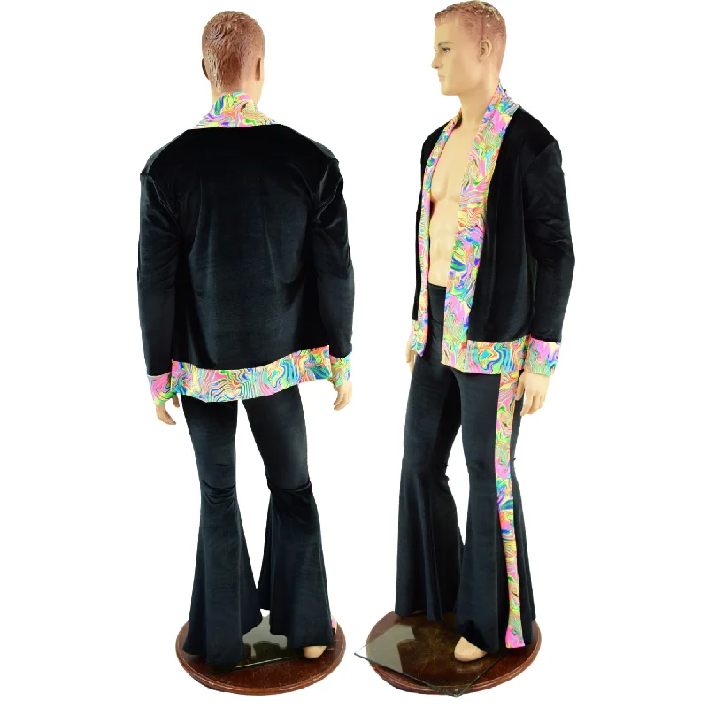 Cozy Fit Mens Side Panel Solar Flares and Not-A-Cardigan Set