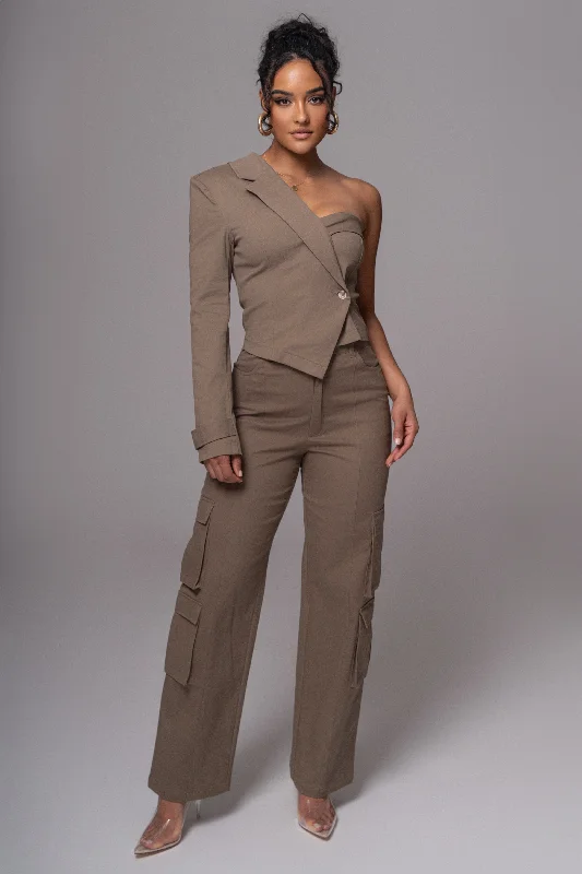 Exquisite Details Olive Double Take Cargo Pants