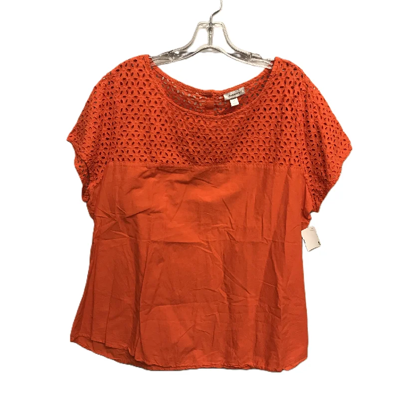 Comfortable Looks Orange Top Short Sleeve By Dressbarn, Size: 2x