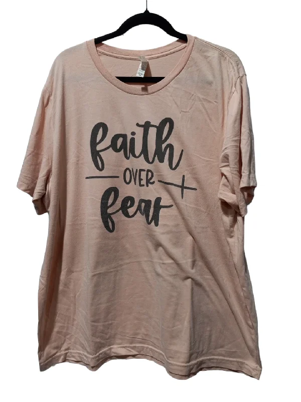Advanced Design Peach Top Short Sleeve Bella + Canvas, Size 2x