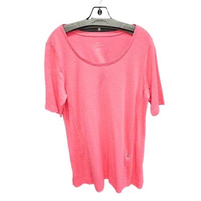 Relaxed Fits Pink Top Short Sleeve J. Jill, Size 1x