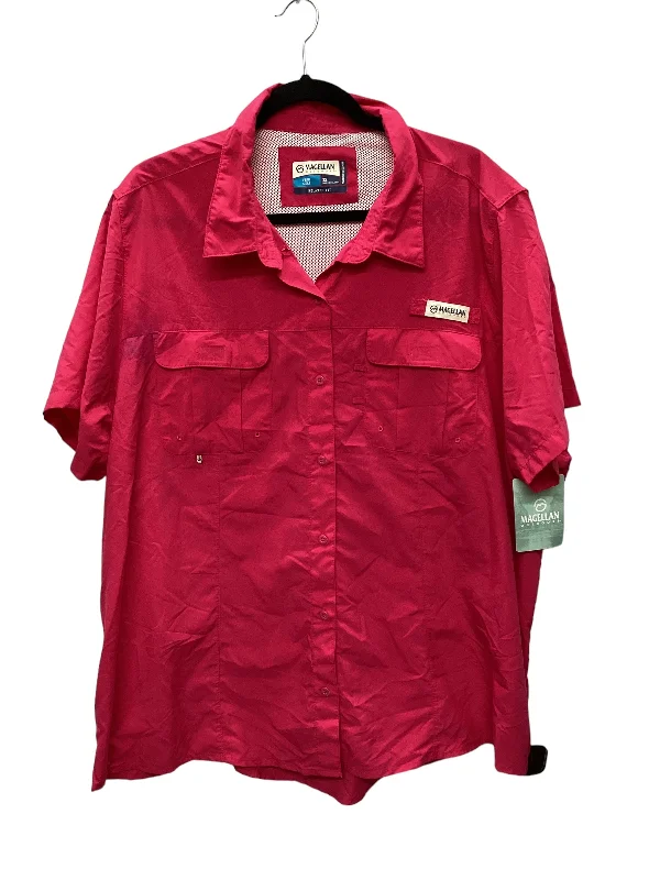 Classic Design Pink Top Short Sleeve Magellan, Size 3x