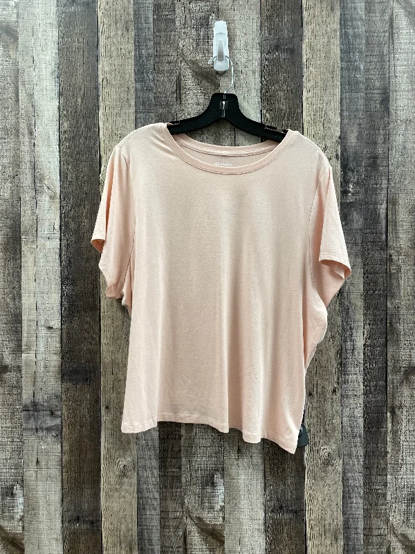 Cozy Fit Pink Top Short Sleeve Old Navy, Size 3x