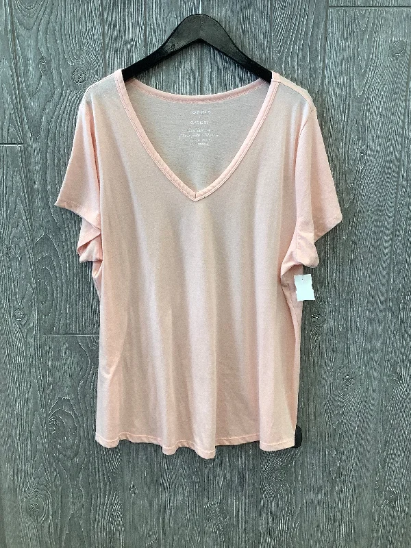 Comfortable Lifestyle Pink Top Short Sleeve Torrid, Size 3x