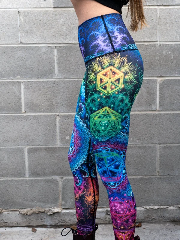 Body Design Platonic Mandala V2 Yoga Pants