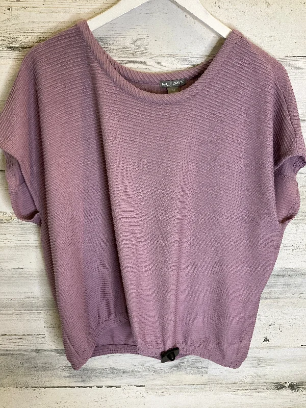 Sweet Breath Purple Top Short Sleeve Falls Creek, Size 1x