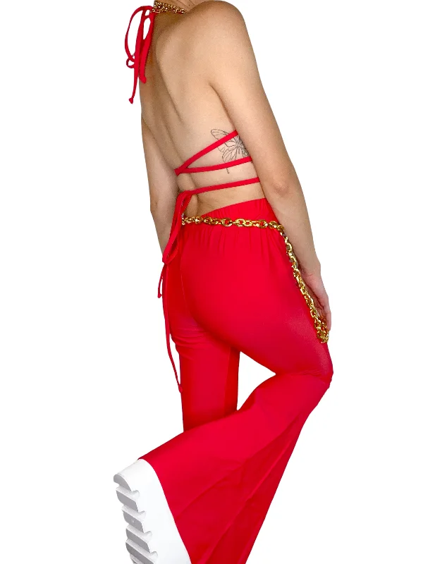 Sports Style Scarlet Flares