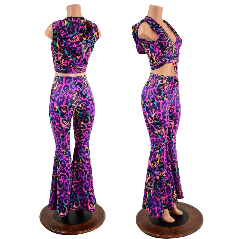 Simple Chic Solar Flares & Wrap and Tie Top Set