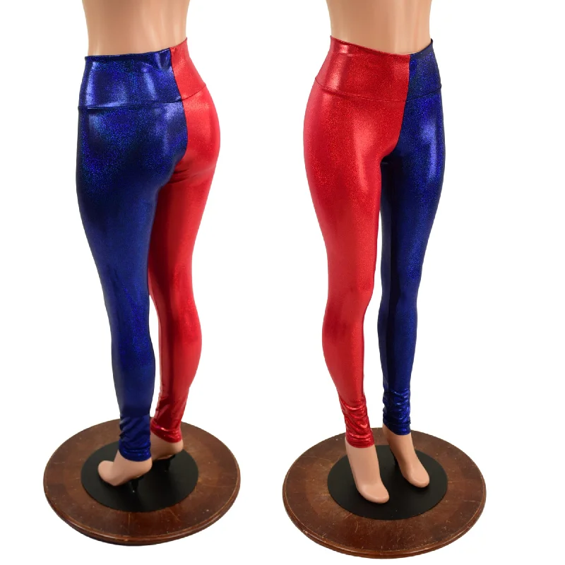Elegant And Lazy Split Harlequin Leggings