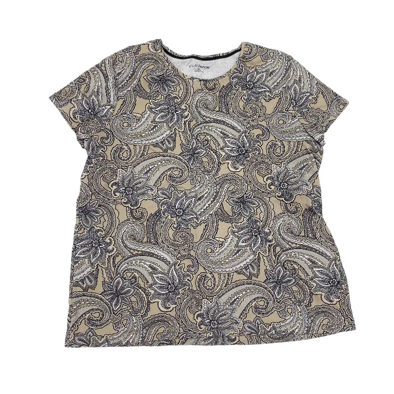 Elegant Series TAN TOP SS by CROFT AND BARROW Size:XL