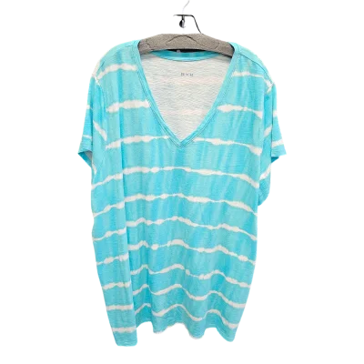 Cozy Fashion Trends Teal Top Short Sleeve belle beach, Size 3x