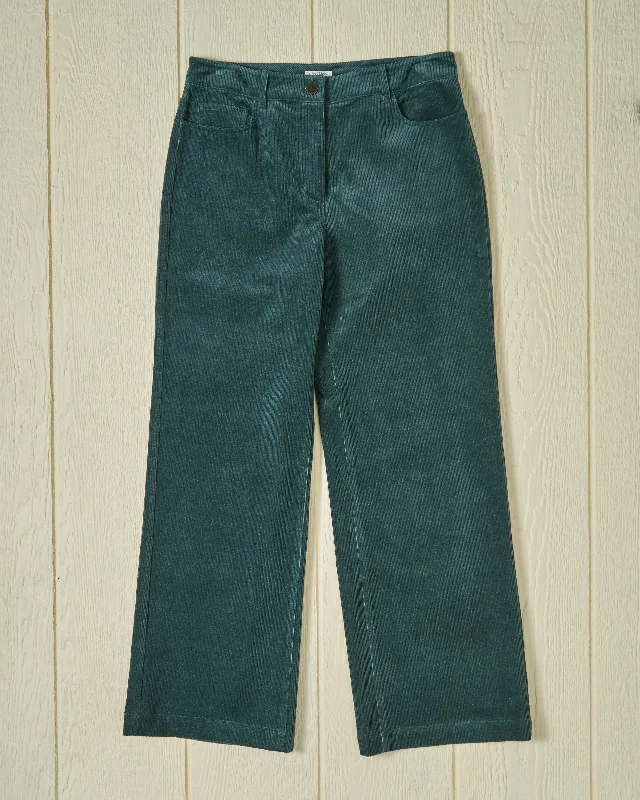 Versatile Style Women's Five Pocket Pant in Pine Corduroy