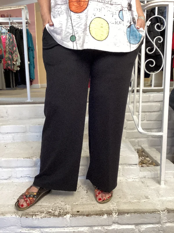 Easygoing Fashion YOGA PANTS - JET BLACK