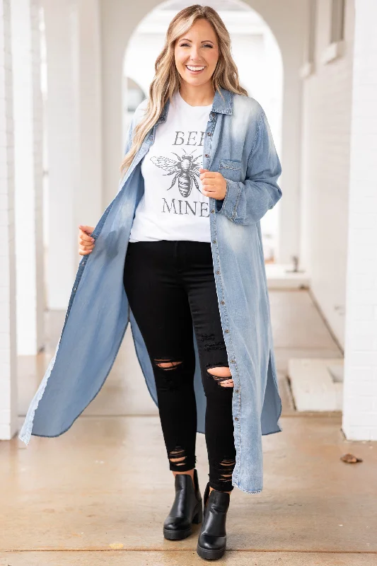 Fresh And Natural Creating New Adventures Duster, Denim
