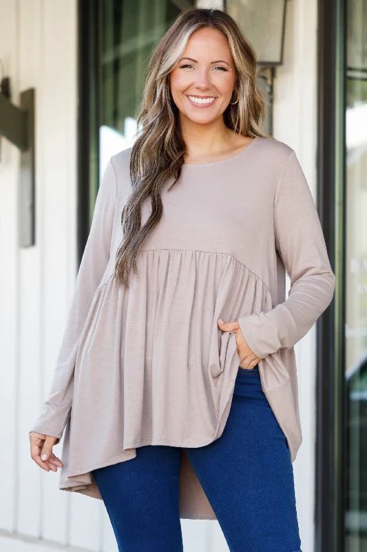 All-Day Style Dear My Love Top, Ash Mocha
