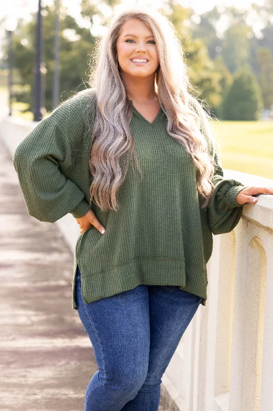 Fashion Design Diary Of A Teenager Top, Olive