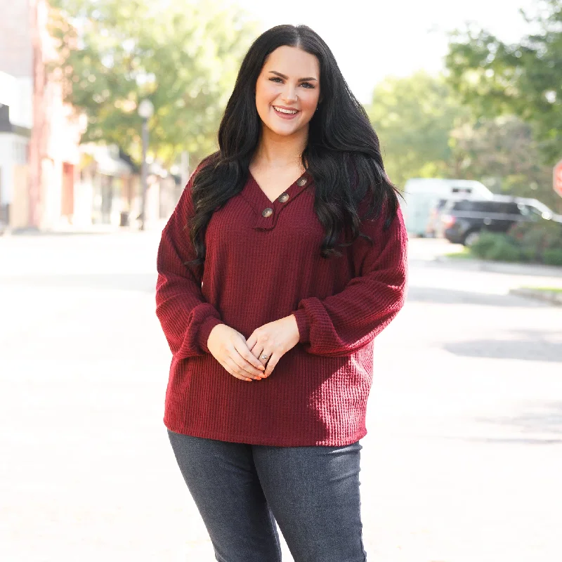 Advanced Design Fall Or Fly Sweater, Dark Burgundy