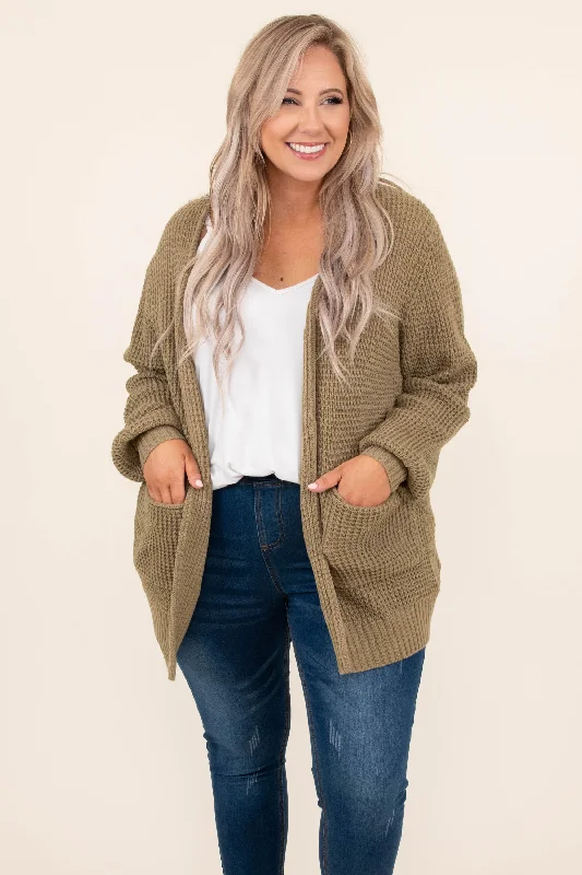 Minimal Style Finding What's A Matter Cardigan, Khaki