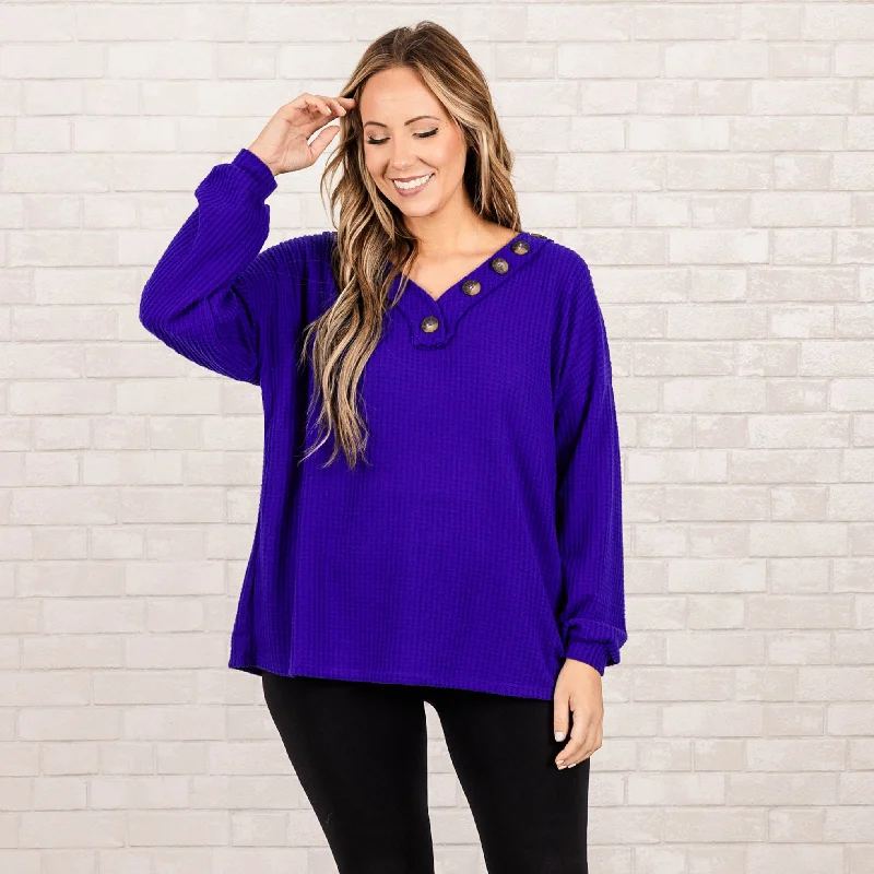 Versatile Items Fall Or Fly Sweater, Bright Blue