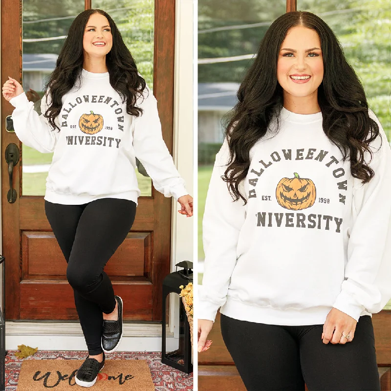 Cozy Fit Halloweentown Mascot Sweatshirt, White